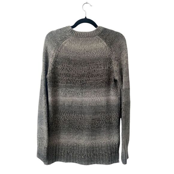 Prana Gray Knit‎ V-Neck Sweater XL - Picture 2 of 4
